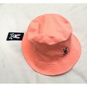 NEW Psycho Bunny Men's Griggs Bucket Hat Neon Tart Pink One Size Fits All NWT